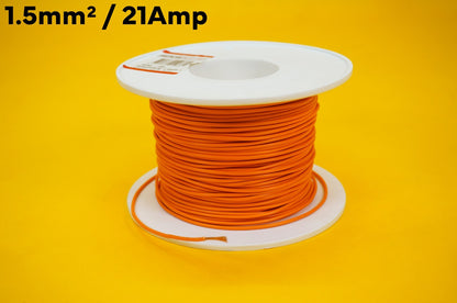 1.5mm Single Core Cable 21Amp Auto Cable 12v 24v Thin Wall Car Wire 12 COLOUR