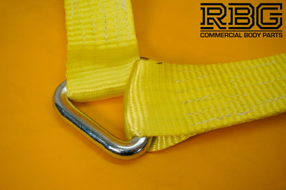 Winching Assistance Straps 1.5m x 50mm Webbing Winch Brother 4Ton Breakaway Claw