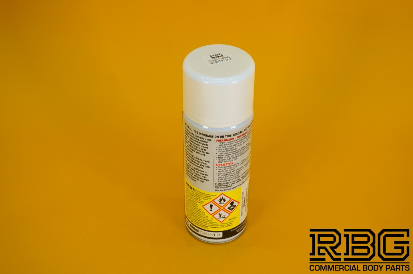 Engine Enamel Spray Coating ORANGE 400ml E-TECH Heat Resistant Paint Car Vehicle
