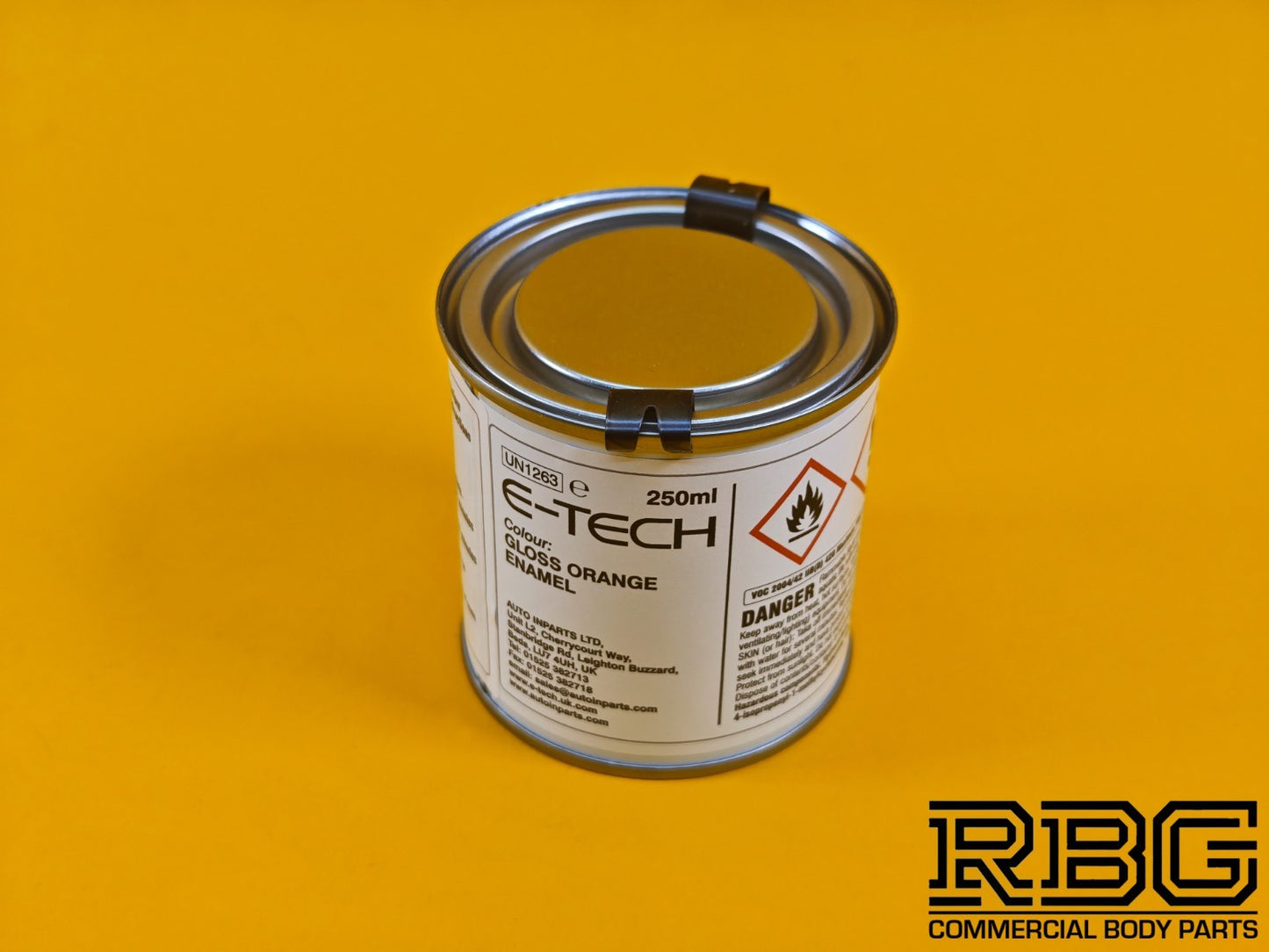 Brake Caliper Paint Kit ORANGE Paint + Cleaner + Brush E-TECH For Car Vehicle