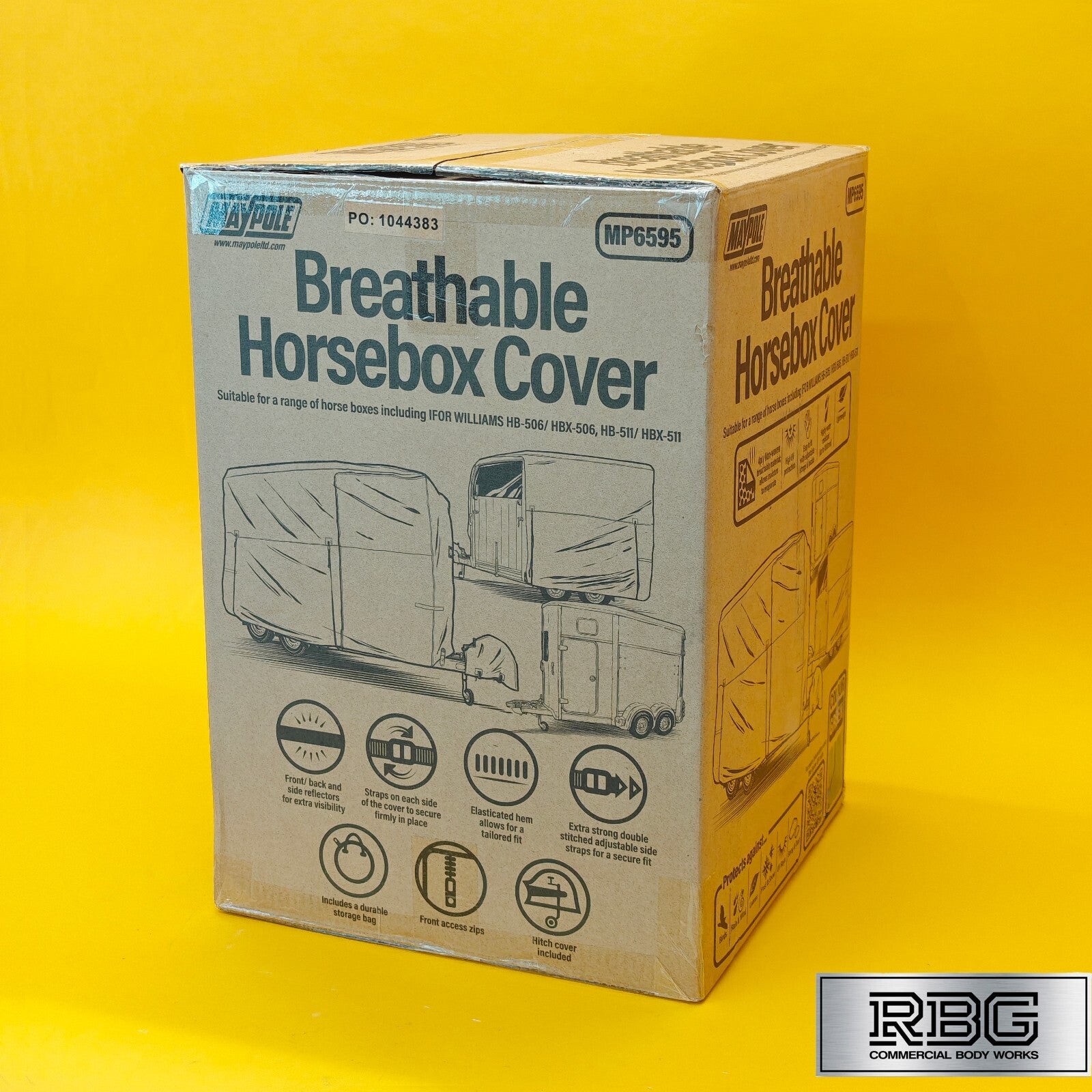 Horse Box Cover + Tow Hitch Cover 4-Ply Full Breathable Waterproof Ifor Williams