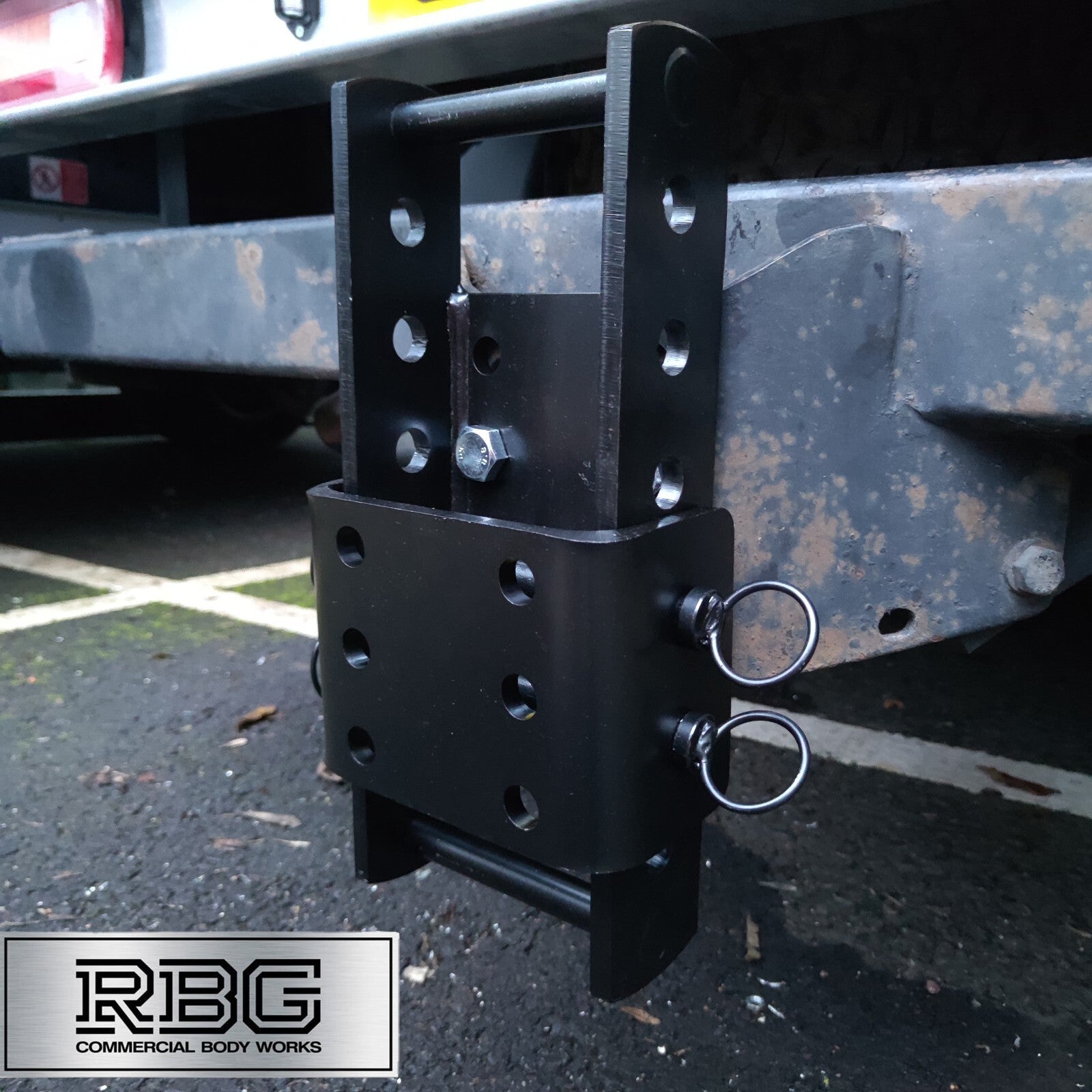 Towbar Slider Drop Plate Height Adjustable Coupling for Flange L 3500kg  Maypole