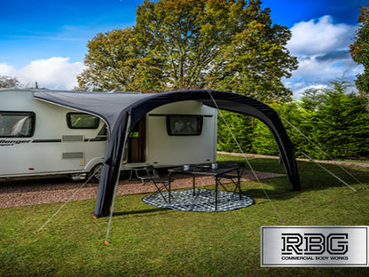 Stratford Air Sun Canopy PRO for Caravans Motorhomes H250cm, W400cm Black/Grey