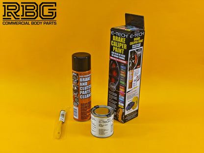 Brake Caliper Paint Kit GOLD Paint + Cleaner + Brush E-TECH For Car Vehicle UK