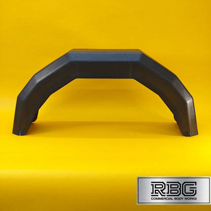 13 Inch Plastic Mudguard Single 760mm x 210mm for Trailer 13″ Wheels Black UK