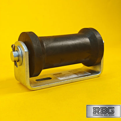 Keel Roller + Bracket 16mm Bore for Boat Trailers Flat Non-Marking Polyurethane