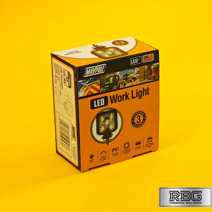 Flood LED Work Lamp Spot Lights 12/24V 15W Waterproof Offroad Car Truck SUV ATV