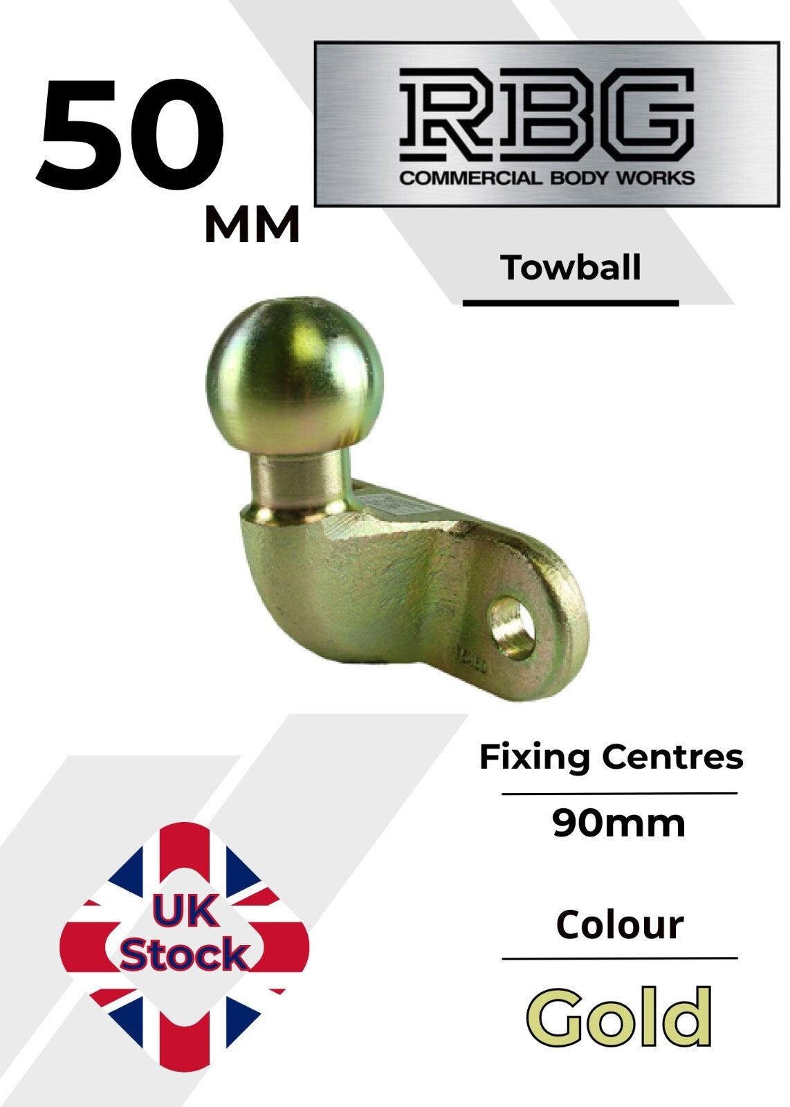 Tow Ball Spacer Bumper Bolt Sets Maypole 50mm Tow Ball Trailer Truck 4x4 Towbar