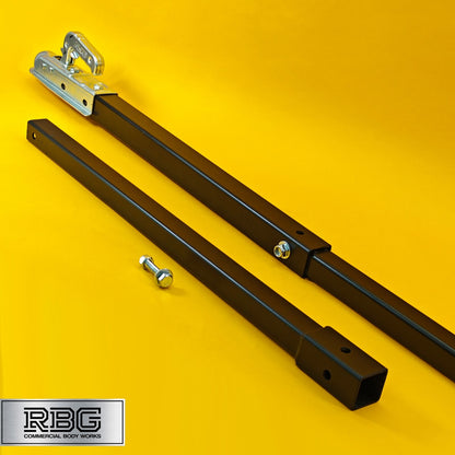 Vehicle Recovery Tow Pole 3.5Ton Ridged Towing Bar 2.6m 3500kg 3pc Steel Car Van