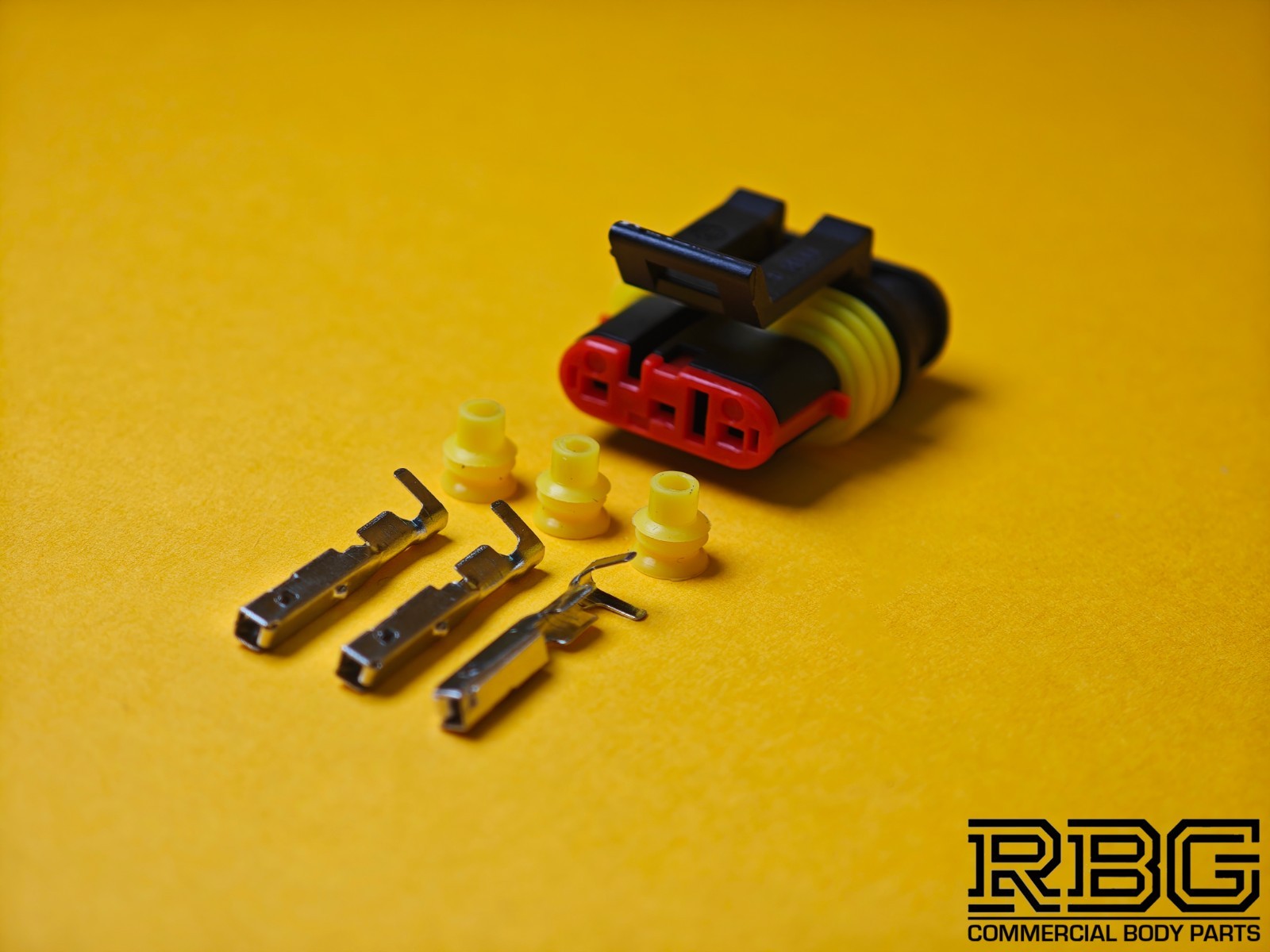 SuperSeal 3 Way Male Plug Kit AMP Electrical Wiring Waterproof IP67 TE Housing