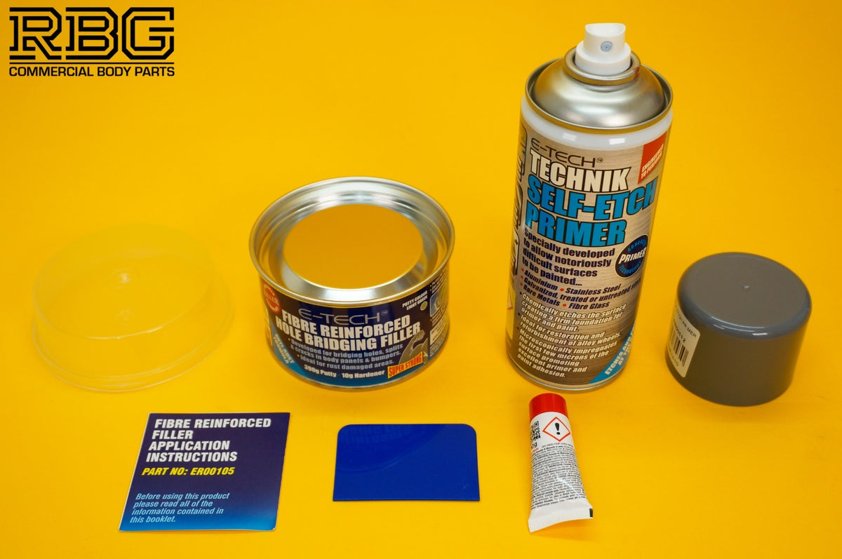 Fibre Reinforced Hole Bridging Filler + Technik Self Etch Primer Spray E-TECH