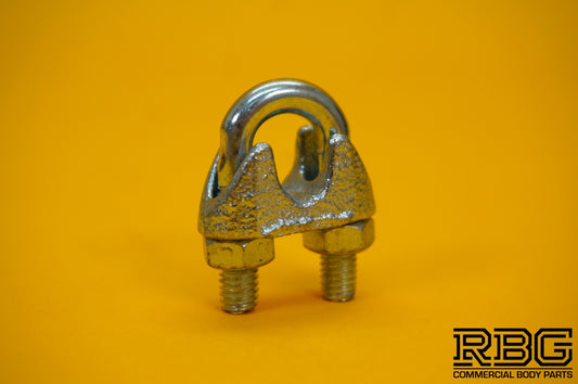 Wire Rope Grip 8mm Steel Cable Grip Bull Dog Clamp U Bolt Zinc Plated Heavy Duty