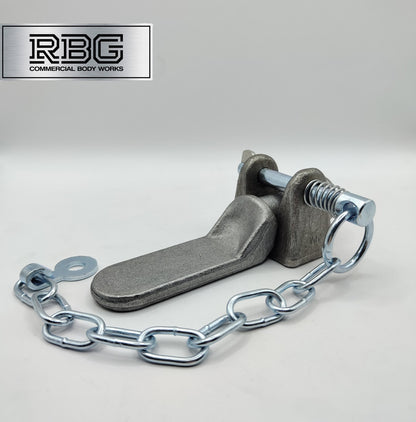 2x Tailboard Forket, Lug & SPRING LOADED Sword Pin & Chain Truck Trailer Drop