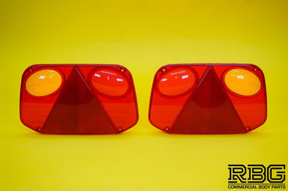 Replacement Lens Light PAIR LEFT & RIGHT for Radex 2800 Rear Combination Lamp