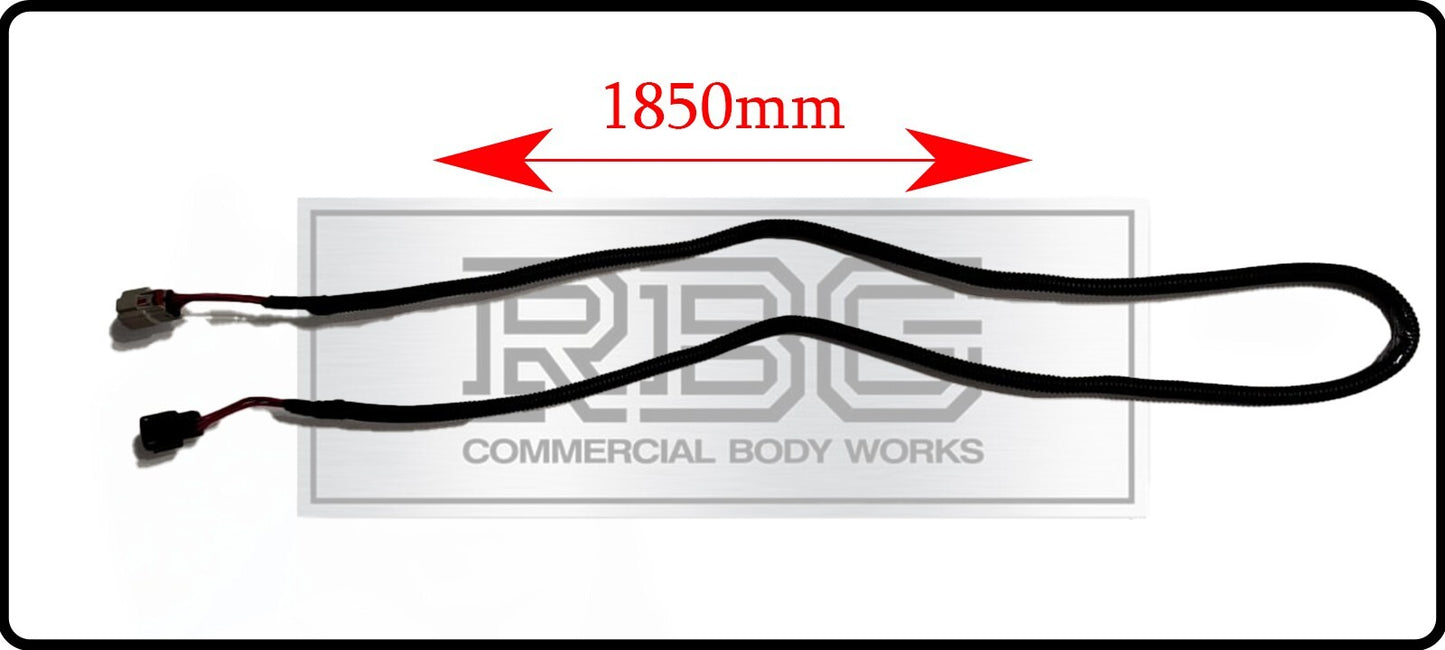 2X Ford Transit MK8 Rear Light 1850mm LONG Extender Wiring Looms