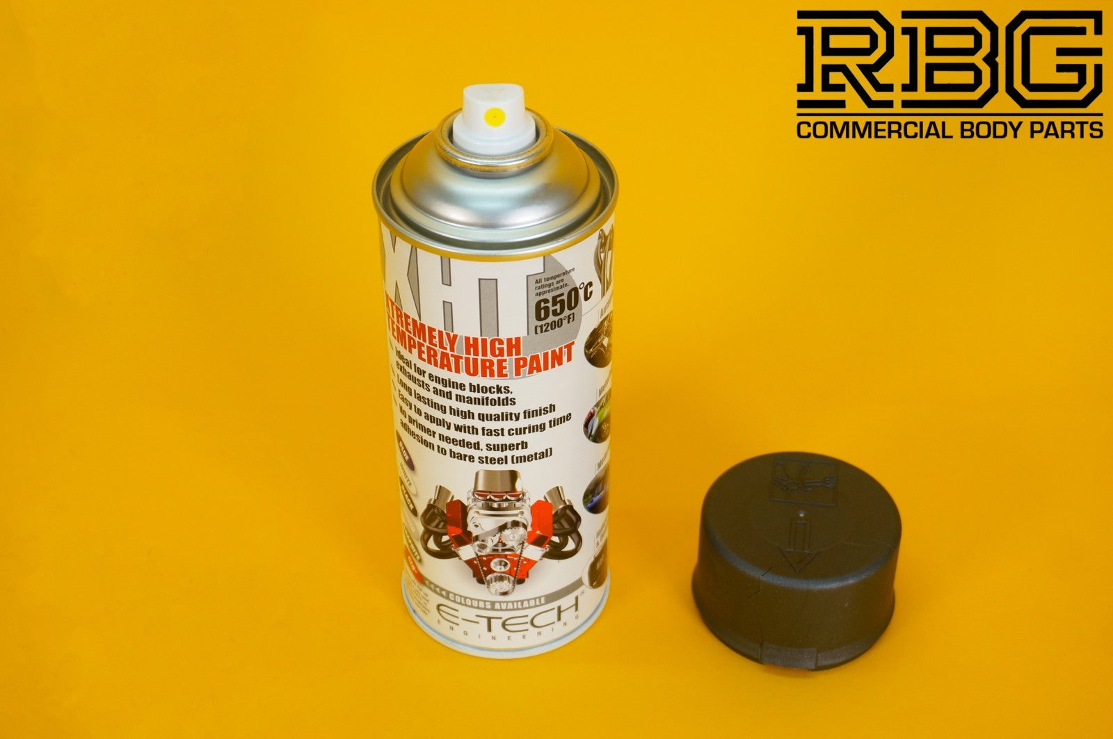 Extremely High Temperature Paint GRAPHITE 400ml E-TECH XHT Car Engine Exhaust