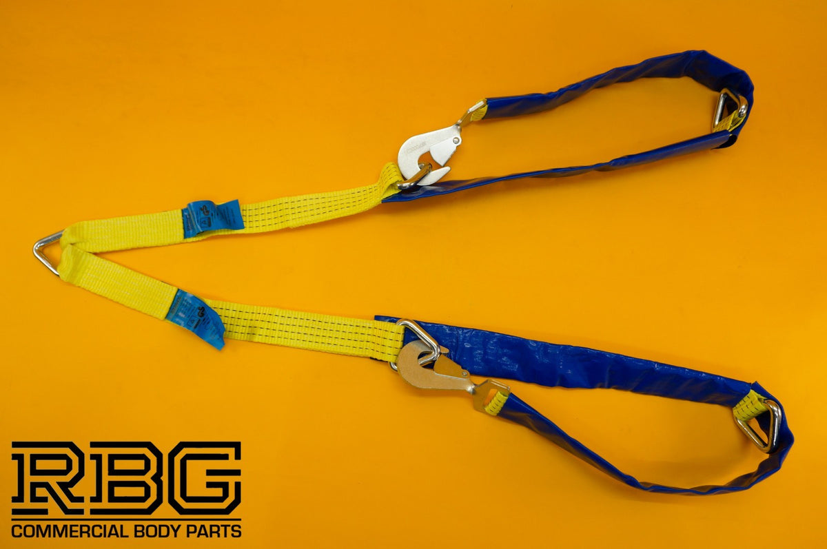 Winching Assistance Strap + 4x Over Wheel Ratchet Strap 5t + Axle Recovery Strap