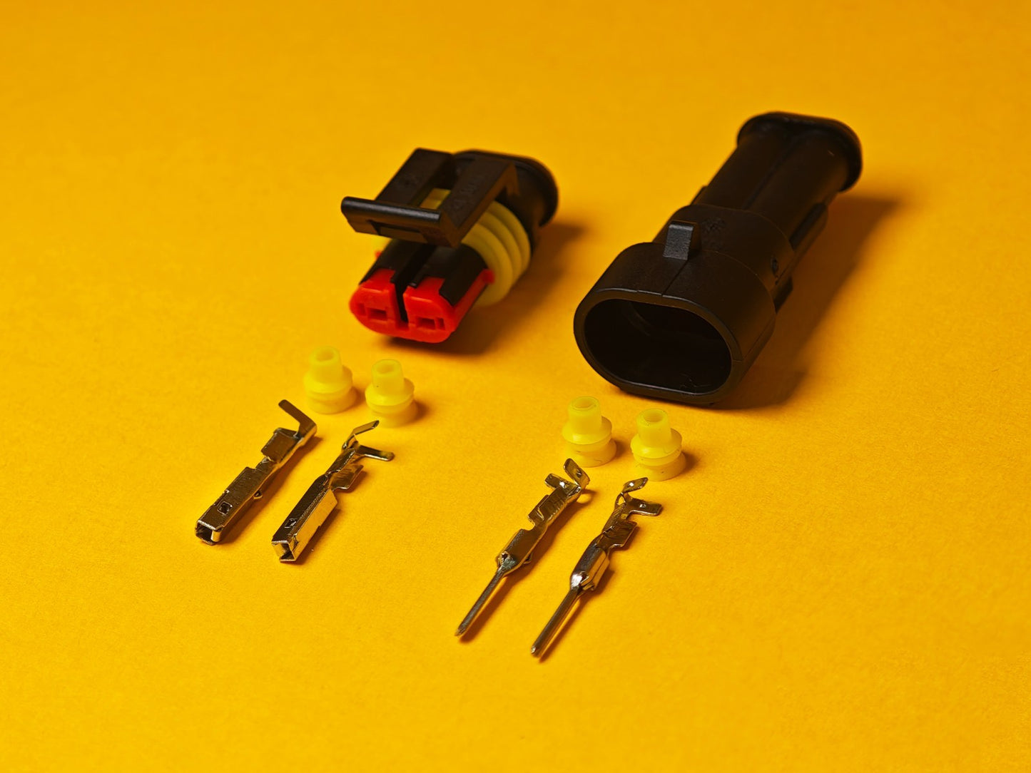 SuperSeal Plug Pack 2 Pin Pair Female/Male AMP Wiring Waterproof Electrical IP67