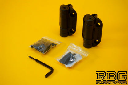 Adjustable Tension Door Hinges PAIR Self Closing Garden Fence Gate Hinges 8 Mode