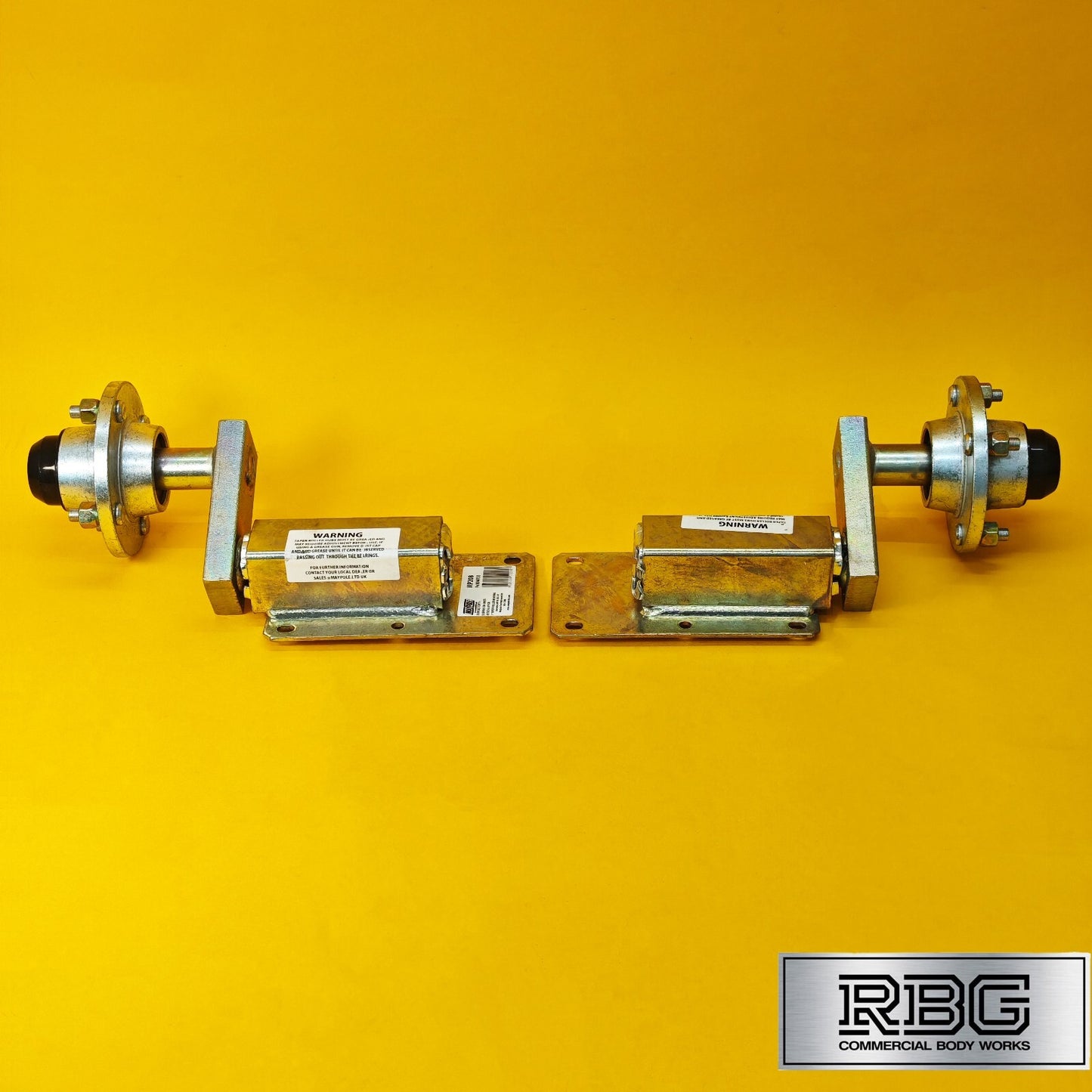 Suspension Unit & Hub PAIR 350kg Zinc Plated With 4 Studs On 4" PCD for Trailers