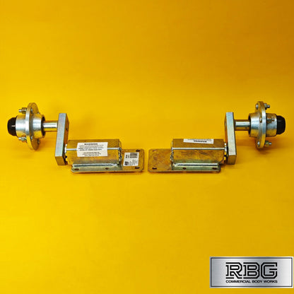 Suspension Unit & Hub PAIR 350kg Zinc Plated With 4 Studs On 4" PCD for Trailers