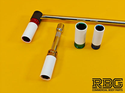 Vehicle Wheel Brace Kit 17,19,21,22mm Pro Sleeved Socket Protective Gloves UK