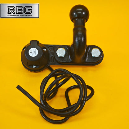 ALKO Towball +  Socket Assembly 12N 7 Pin High Reach Tow Ball for AL-KO Caravan