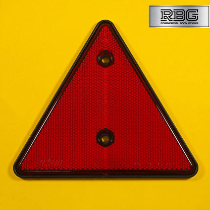 Triangle Red Reflector Srew-Fit For Trailer Driveway Fence Post Garden Walls UK