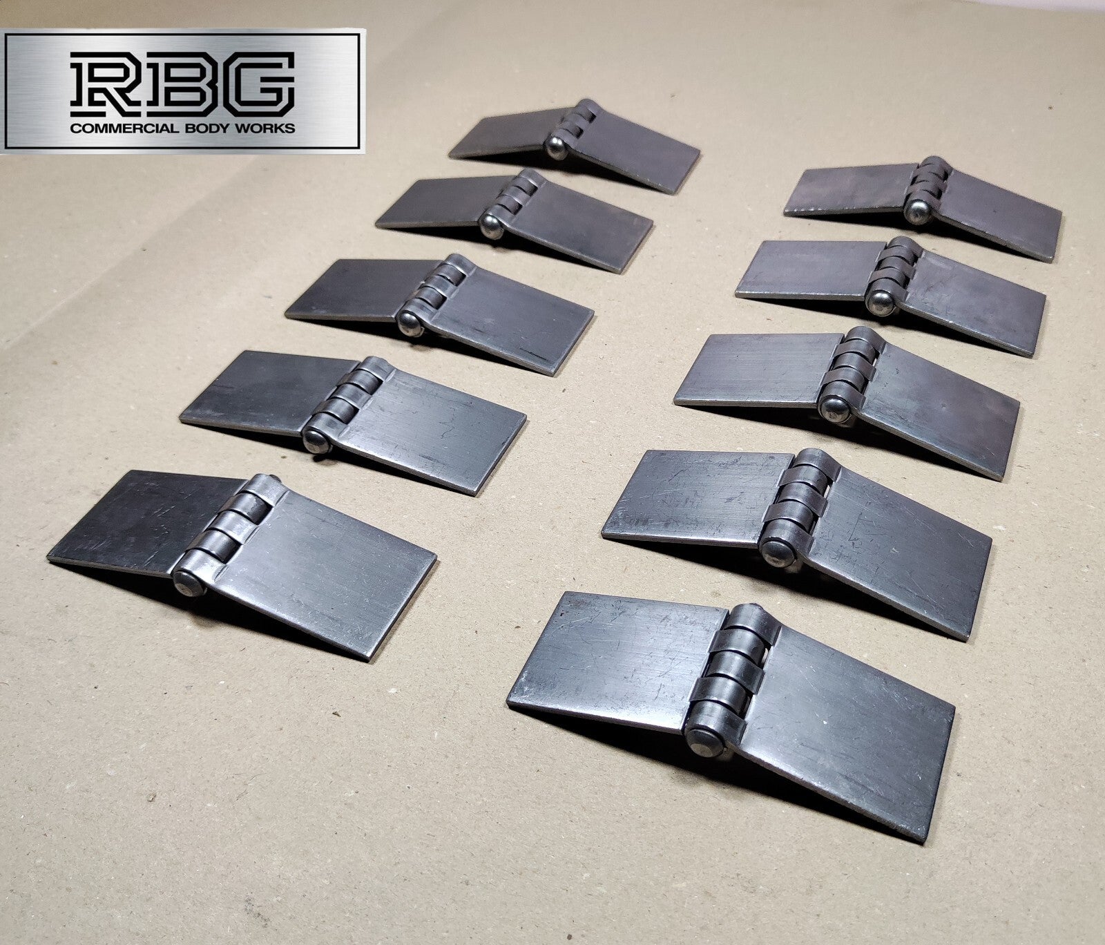 Butt Hinge Weld-on Solid Pressed Drawn Steel Heavy Duty 50x137mm Truck Trailer