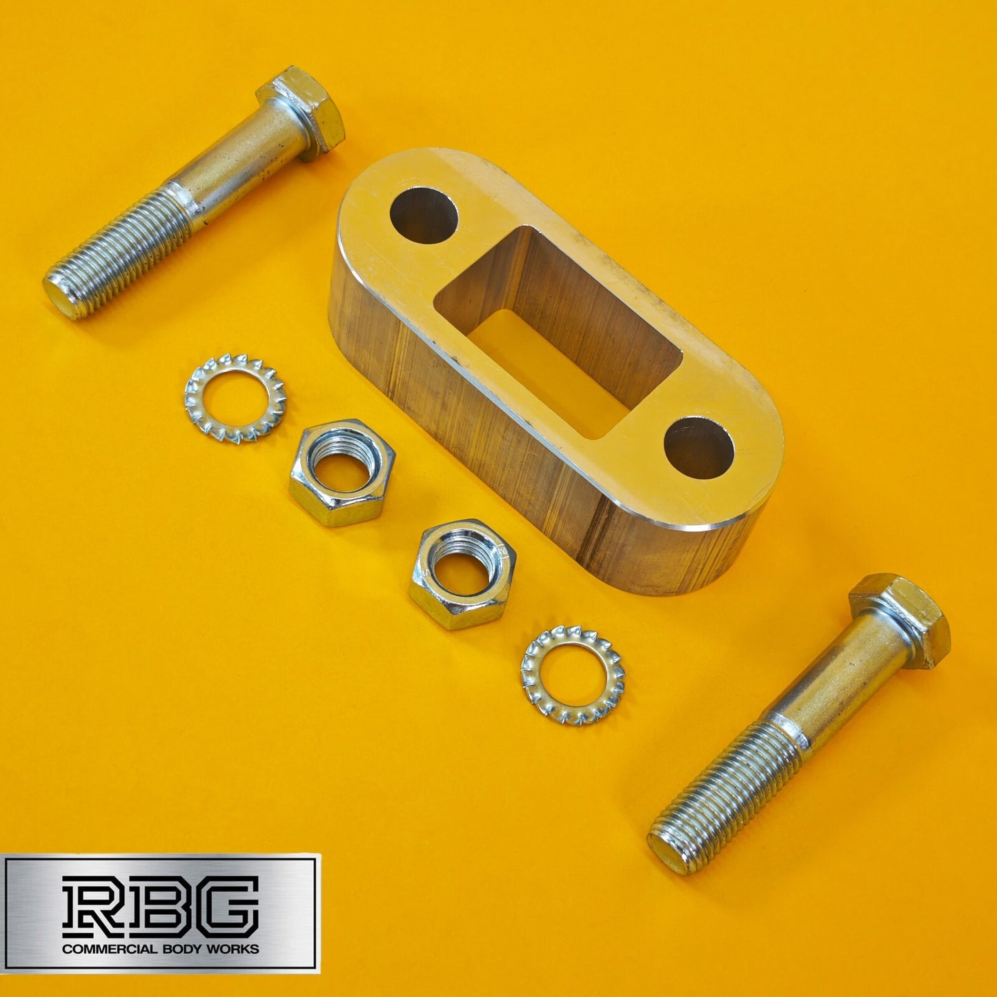 Tow Bar Ball Spacer Extension + 80mm Bolts & Nuts 38mm Block Trailer Caravan UK