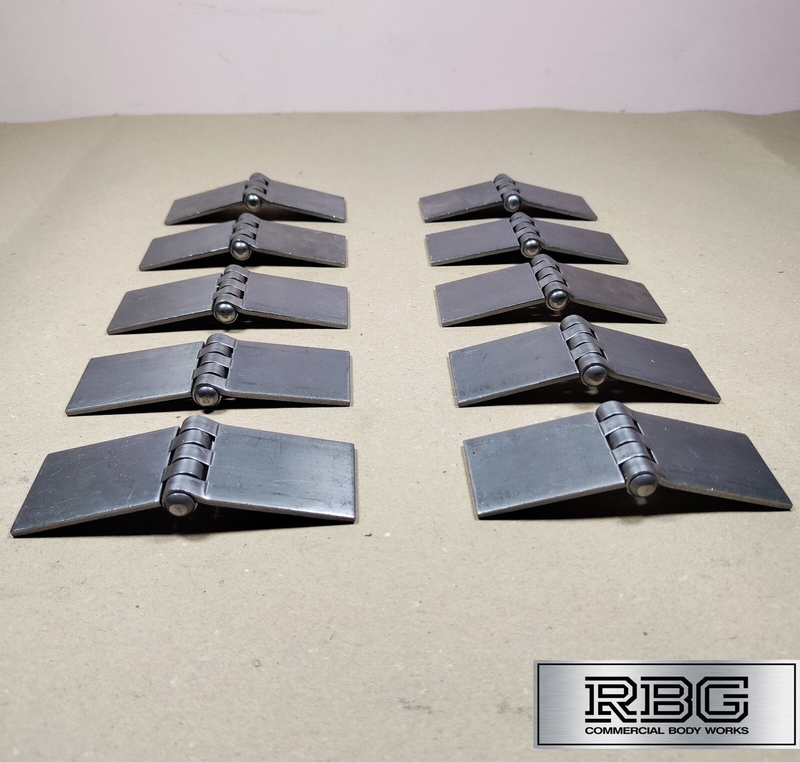 Butt Hinge Weld-on Solid Pressed Drawn Steel Heavy Duty 50x137mm Truck Trailer