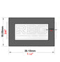 ALUMINIUM RECTANGULAR & SQUARE BOX SECTION VARIOUS SIZES In METRIC & INCH UK