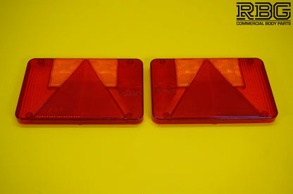 Replacement Lens Light PAIR LEFT & RIGHT for Radex 5800 Rear Combination Lamp