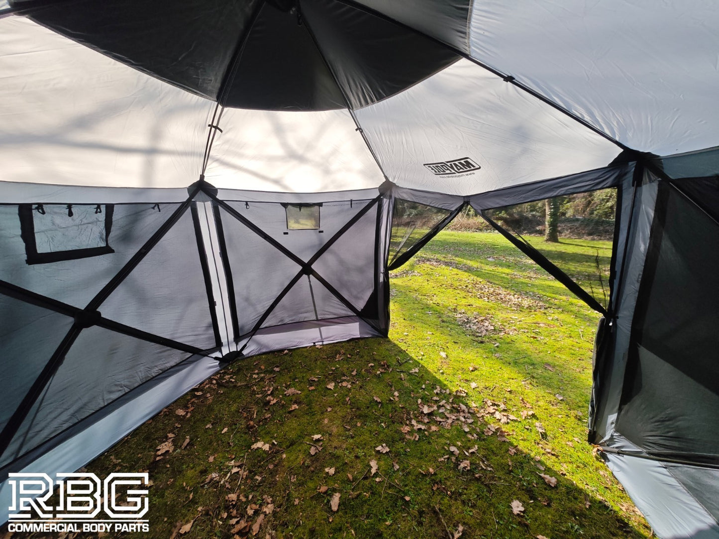 Pop Up Screen House + Air Event Shelter & Utility Shower Tent Outdoor Camping