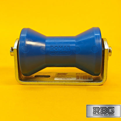 Keel Roller + Bracket 16mm Bore 128mm Width for Boat Trailers Non-Mark Domar UK