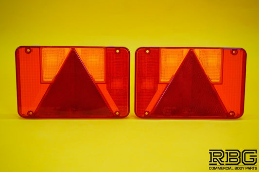 Replacement Lens Light PAIR LEFT & RIGHT for Radex 5800 Rear Combination Lamp