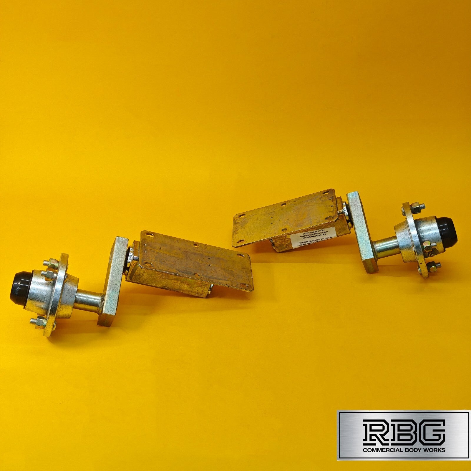 Suspension Unit & Hub PAIR 350kg Zinc Plated With 4 Studs On 4" PCD for Trailers