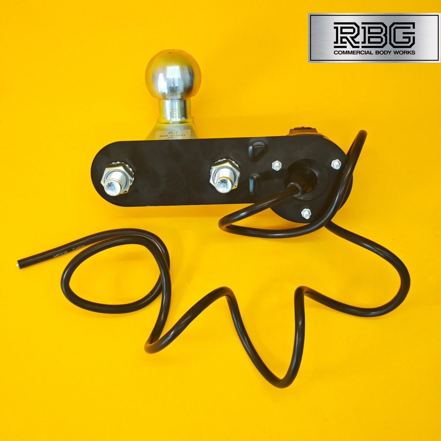 Tow Ball + Socket Assembly 12N 7 Pin 50mm Tow Hitch Gold E Approved Caravan UK