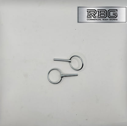 2x Lynch Pins Ø6 x 45mm Zinc Plated Steel Linch Pins Trailer, Tractor, Truck