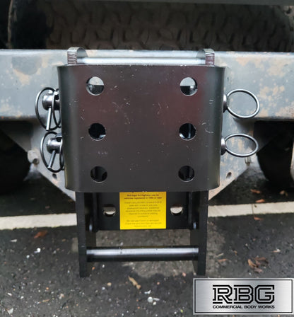 Towbar Slider Drop Plate Height Adjustable Coupling for Flange 3500kg by Maypole