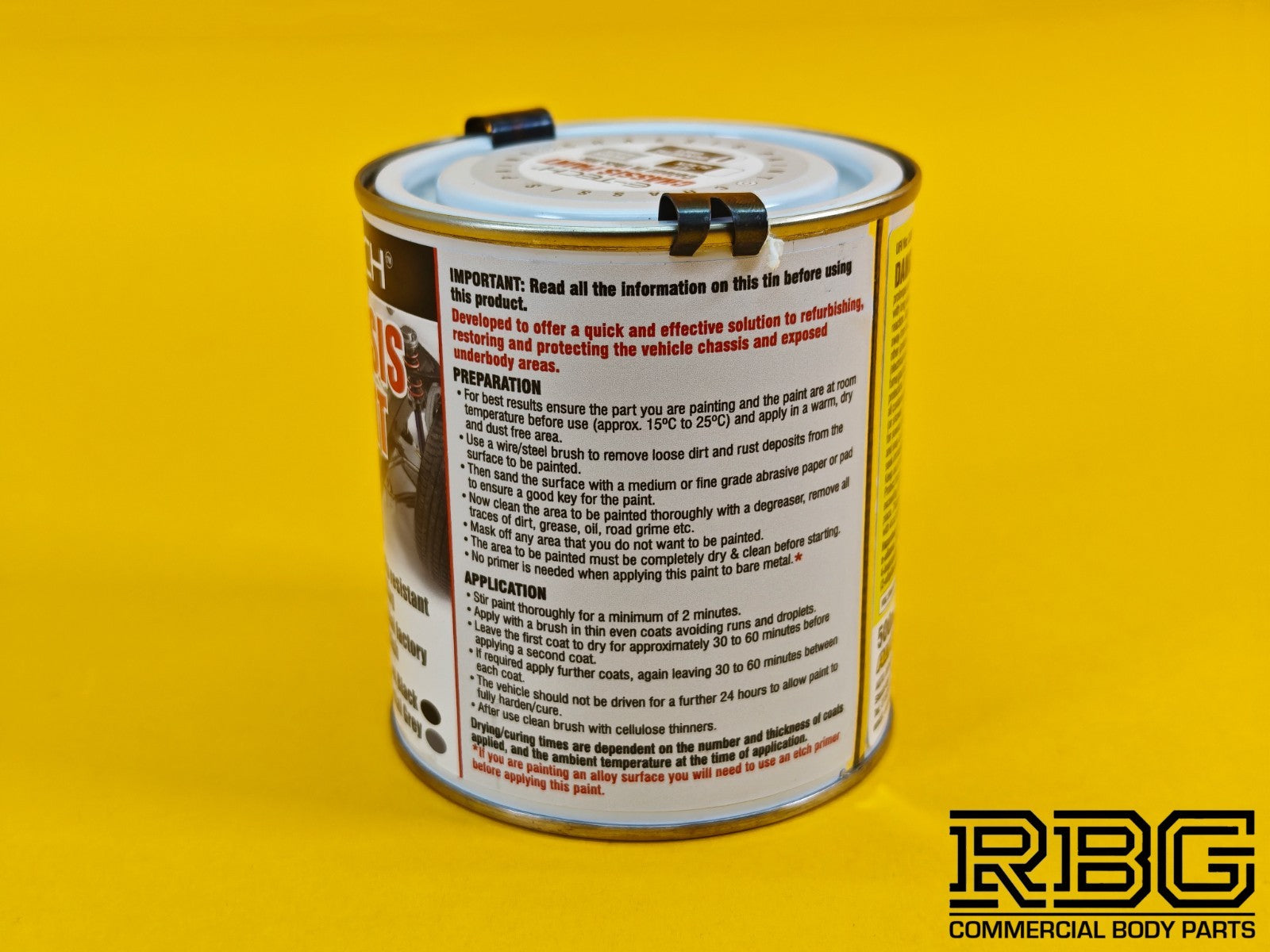 Chassis Paint GUNMETAL GRAY Brush On Chip Resistant Car Van Trailer 500ML E-TECH