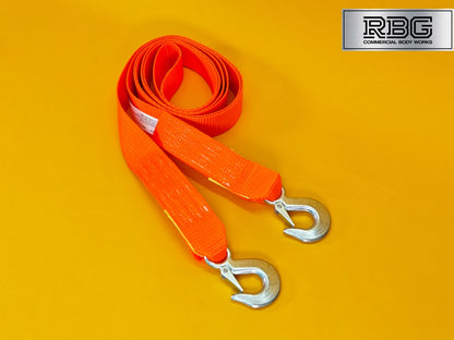 Recovery Towing Strap 4T Heavy Duty 2 Forged Steel Hooks Pull Rope 3.5m x 50mm