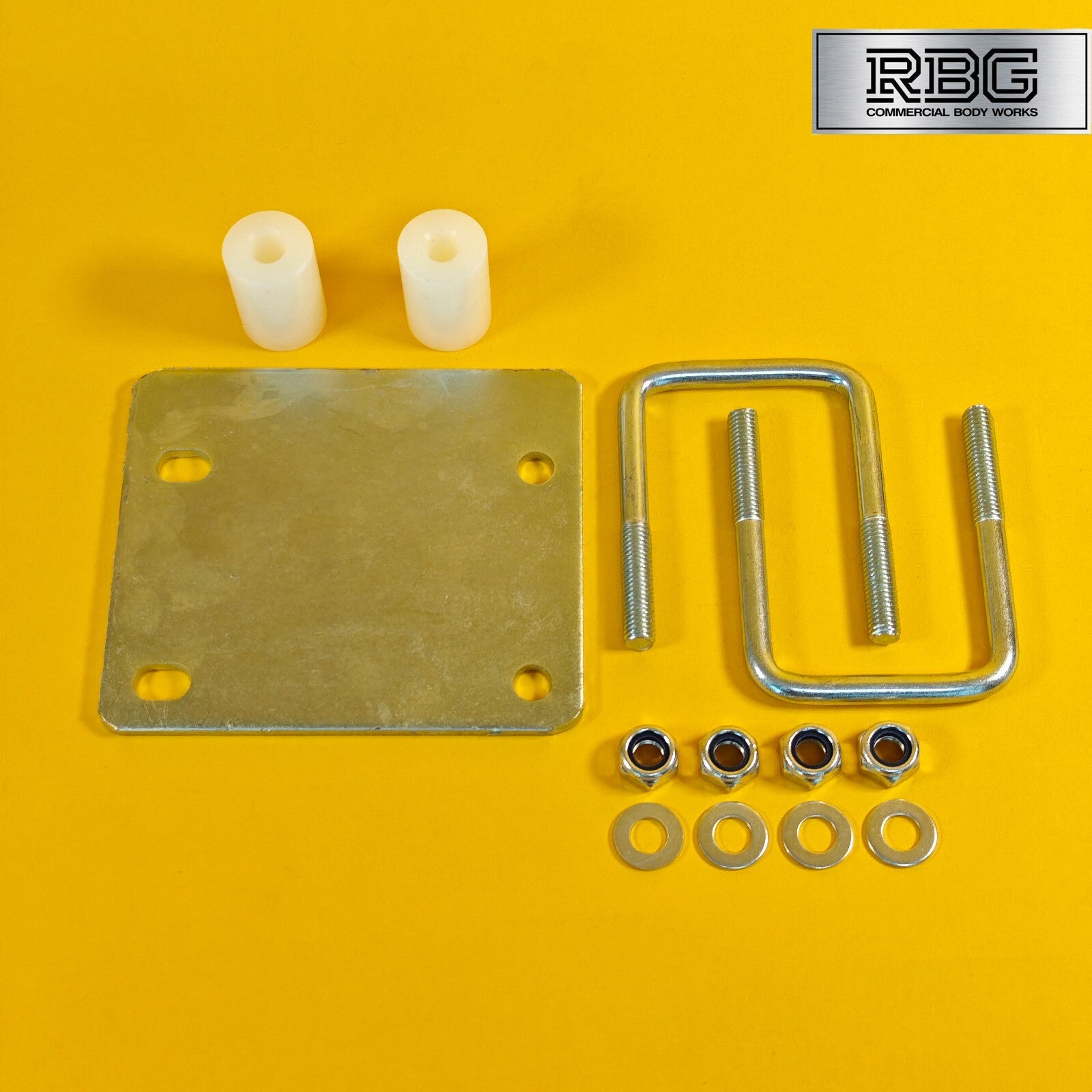 Jockey Wheel Clamp Fixing Kit for 50&60mm Drawbars Trailer No Drilling Required