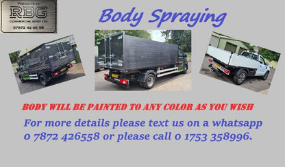 Ford Transit single cab crash rails. Side guards without corner pillars.