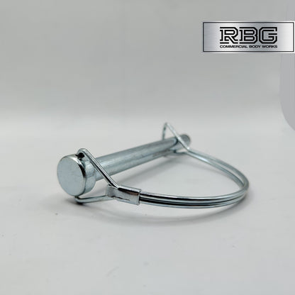 2x D Lock Pins 11X100MM Wire Shaft Clip Lynch Linch Trailer Tractor Taw Locking