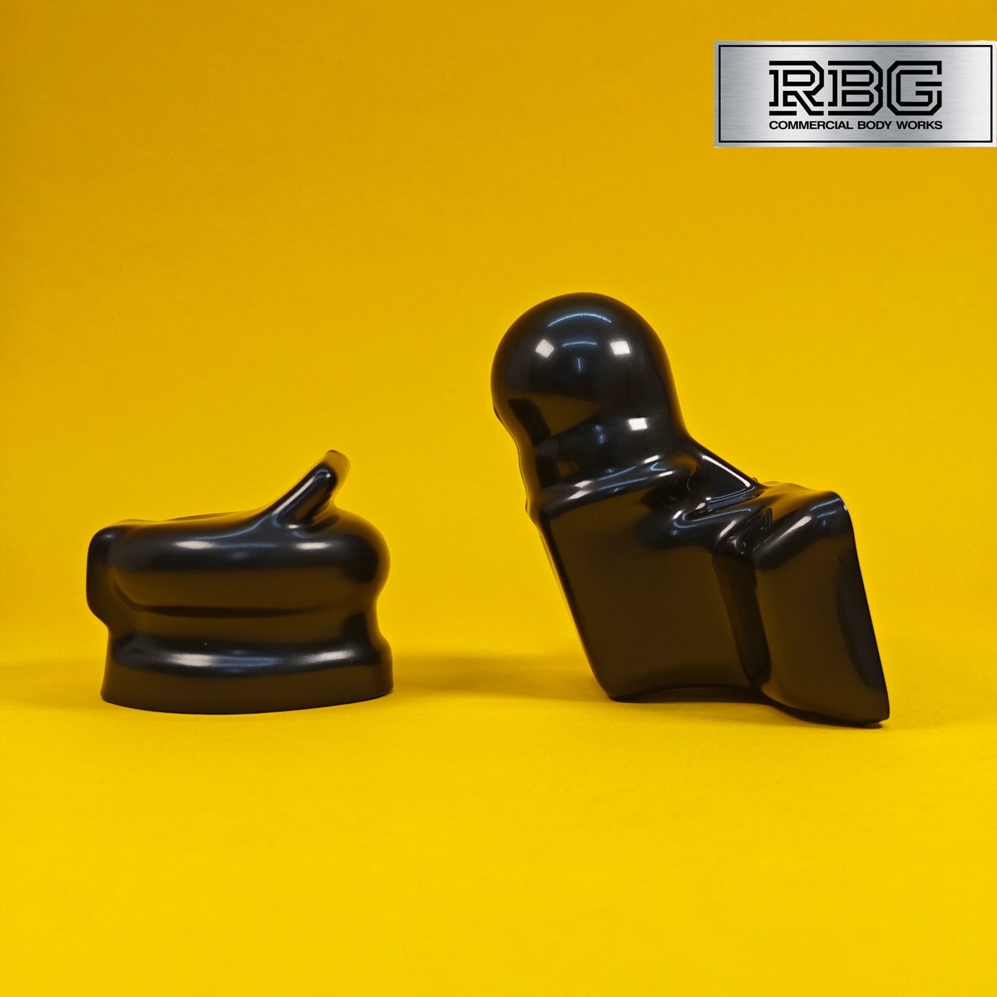 TowBall + Socket Cover Black PVC For 50mm Flange Towballs & 7 or 13 Pin Sockets