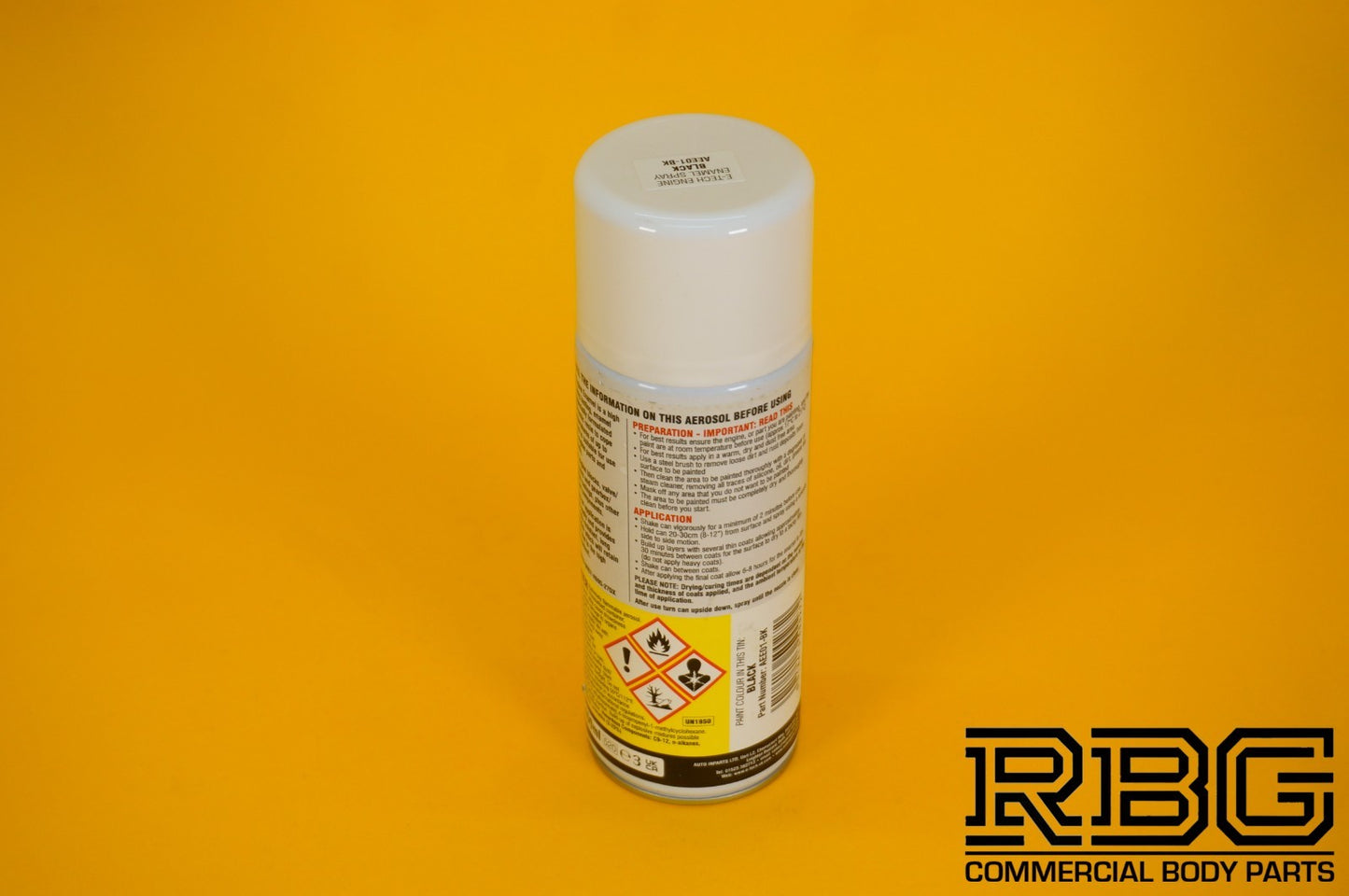 Engine Enamel BLACK Spray Coating 400ml E-TECH Heat Resistant Paint Car Vehicle