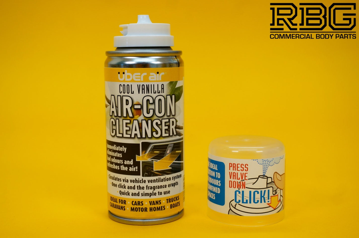 Air-Con Cleanser Cool Vanilla Uber Air Conditioning Freshener Ventilation Car