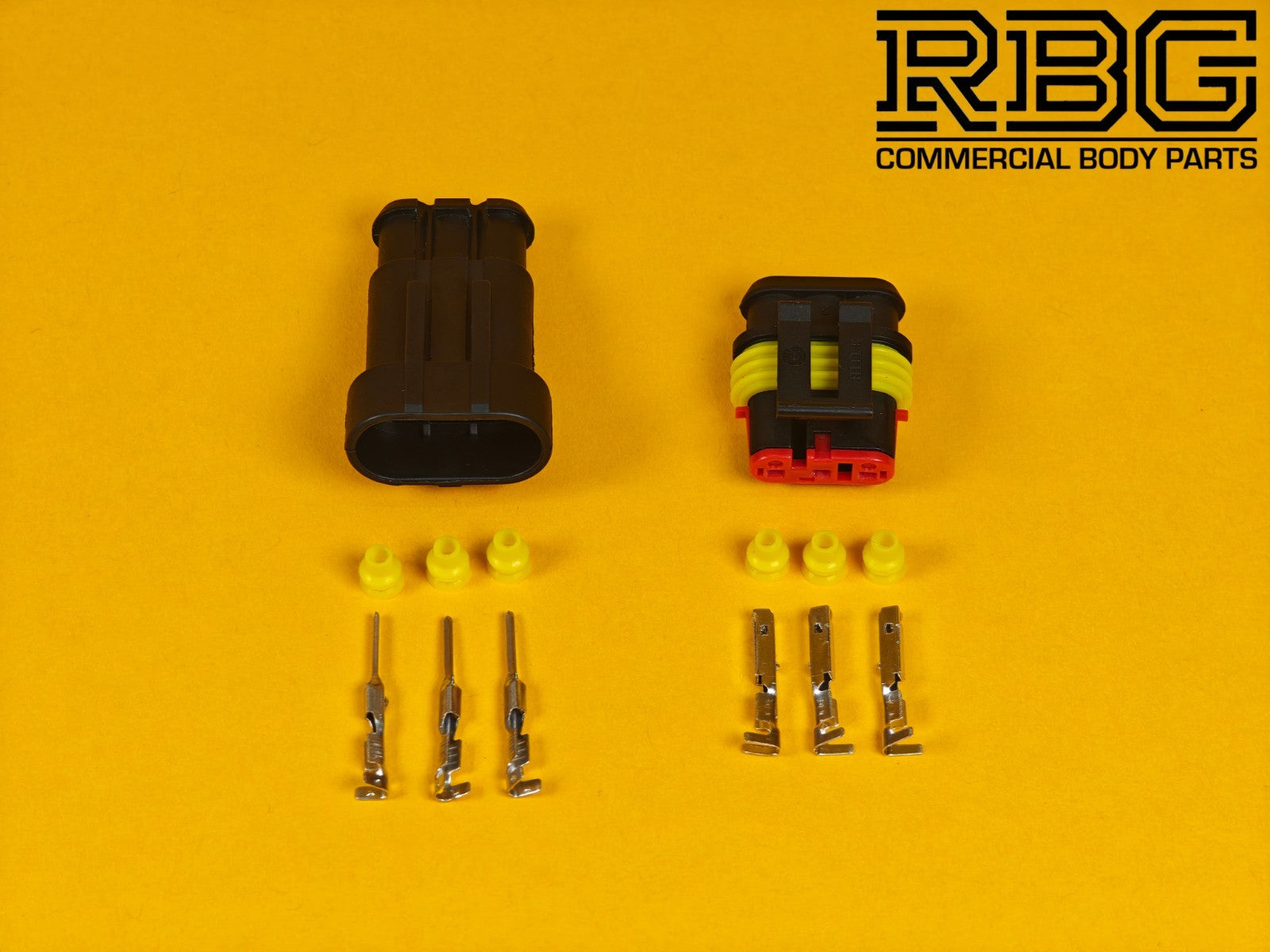 SuperSeal Connector Pair Assembly AMP 3 Way Female/Male Wiring Waterproof IP67