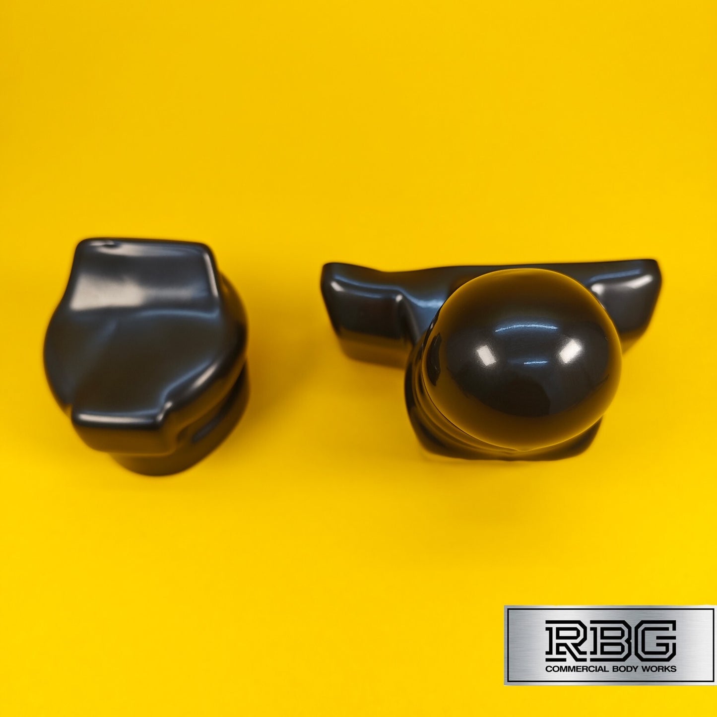 TowBall + Socket Cover Black PVC For 50mm Flange Towballs & 7 or 13 Pin Sockets